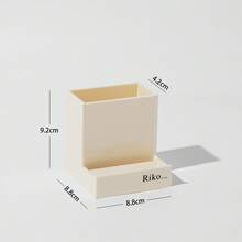 Haus Hana Transparent Milky White And Black Pen Holder With Minimalist And Stylish Functional Storage Design, Featuring A Phone Stand And A Sense Of Design - View 7