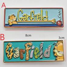 GARFIELD | SHEIN A Group Of New Creative Cartoon Pattern Brooches, IP Joint Design, Cute Personality, Simple And Generous, Can Also Be Used As Accessories, Suitable Fo - Multicolor - View 6
