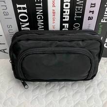 1pc Double Layer Colored Pencil Box Pencil Case Double Layer Front Open Pocket Storage Bag 22cm*13.5cm Suitable For Office And School, Decorations,Pink,School Stuff. - 1pc - View 17