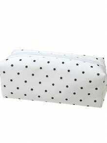 1 Large-Capacity Polka-Dot Stationery Bag & Make-Up Bag: Korean-Style Pencil Case | Minimalist And Portable Design For Girls, Suitable For All Seasons And Perfect For Desk Decoration - Multicolor - View 8