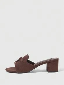 Sleekvia Women's Fashion High Heel Sandals - dark brown - View 2