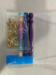 1pc New Threaded Metal Alloy Tip Diamond Painting Tool Set, Handmade 5D Diamond Embroidery Craft Tools - multicolor - View 9