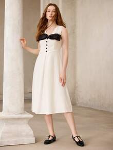 MOTF PREMIUM 女款新款黑色PU材質T字帶平底鞋 - 黑色 - 查看 10