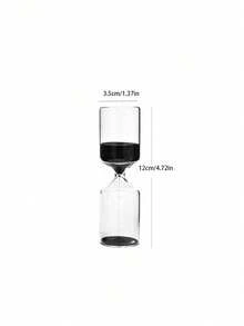 Cirelle 1 buah Timer Kreatif 5/15/30 Menit, Timer Pasir Kaca Silinder untuk Dekorasi Rumah, Meja Kantor, Ruang Belajar, Hadiah Ulang Tahun, Jam Hitung Mundur Dekoratif, Meja Elegan - Beraneka warna - View 9