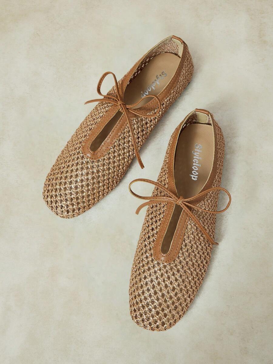 Styleloop Señoras, Uñas de Sauce, Hebillas, Zapatos Planos. - Camel - Ver 1