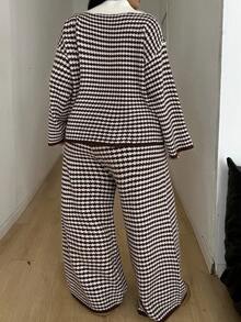 POPSWAY Women's Striped Knit Sweater Set, New Autumn/Winter - Multicolor - View 2
