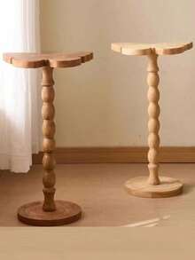 1pc Wooden Butterfly Design Side Table, Luxury Desk, Modern Retro Style Coffee Table, Balcony Small Table, Entryway Table - A High-End Gift Suitable For Housewarming - Multicolor - View 9