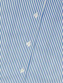 Resyla Men Men's Striped Short Sleeve Single-Breasted Casual/Business Shirt - Blue and White - View 6