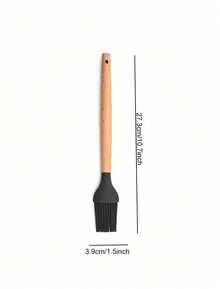 Haus Hana Silicone Cookware Set, 12 Large Heat-Resistant Kitchen Utensils, Turner Pliers, Spatula, Spoon, Wooden Handle Kitchen Small Tool, With Anti Stick Cookware Holder - Dark Grey - View 12