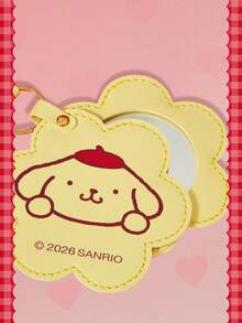 HELLO KITTY AND FRIENDS | SHEIN Cartoon Mini Pocket Mirror Keychain Bag Pendant, Portable Makeup Mirror With Lanyard And Buckle - Multicolor - View 4
