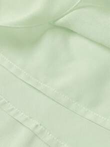 Skyraze Vestido mini blanco con cuello halter, cuello alto y volantes multicapa - Verde - Ver 6
