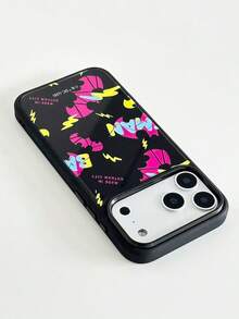 ShellaStory BATMAN X SHEIN A Stylish, High-End Printed Pattern Protective Phone Case Design, Perfect Compatible With Iphone – A Cute, Fashionable, And Sophisticated Phone Case. - Multicolor - View 11