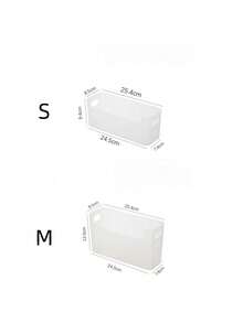 1Pc Wall Mount Kitchen Storage Box No Drill Cabinet Door Organizer For Plastic Wrap Bag Cleaning Supplies Inside Cupboard Door - Multicolor - View 10