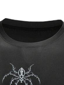 Gym Rark Camiseta deportiva de manga corta con estampado de araña y mangas raglán para hombre - Negro - Ver 8