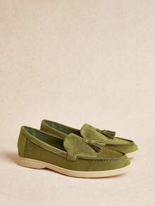 Rosivie Women's Flat Round Toe Shoes, Suitable For Daily Casual Wear, Commuting, Office And Outdoor Activities - Light green - View 10