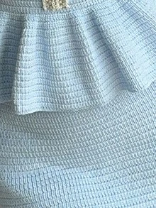 Feyla Women's Ruffle Knit Sweater & Skirt 2 Pieces Set - Blue - View 7