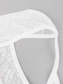DrisQ DrisQ 1pc Fashion Cute White Lace Mid-Waist Sexy Thong Underwear For Men - White - View 6