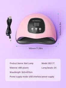 Teckwe LED Nail Lamp, Faster Gel Polish Nail Dryer,ABS - Multicolor - View 6
