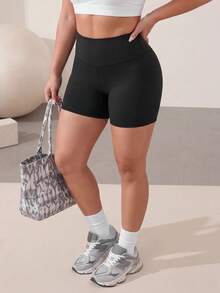 Rhythm Era 2PCS Women Plus Size Sports Shorts - Multicolor - View 4
