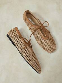 Styleloop Señoras, Uñas de Sauce, Hebillas, Zapatos Planos. - Camel - Ver 7