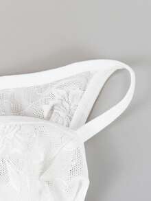 DrisQ DrisQ 1pc Fashion Cute White Lace Mid-Waist Sexy Thong Underwear For Men - White - View 4
