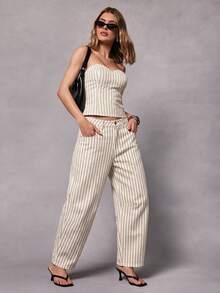 Hauture Women's Striped Sexy Fashion Tube Top - Multicolor - View 3