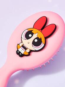 THE POWERPUFF GIRLS X Joivida Inflatable Cushion Comb, Fun And Cute Cartoon Design, Lightweight Travel Comb Suitable For Home And Trips, Perfect Gift For Friends And Holidays - The Powerpuff Girls - View 4