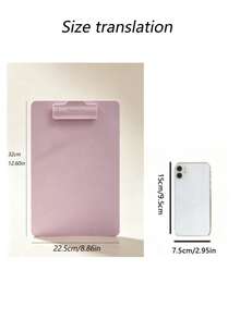1pc Portable A4 Size Flip Cover Writing Pad With Long Clip, Foldable Board Clip, Suitable For Study, Office, Outdoor Drawing And Creation, Back To School & Graduation Stationery - A4 - View 9