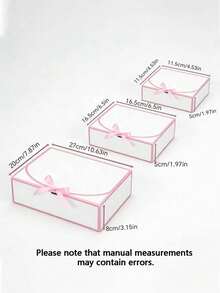 10 Pcs Set Bride Bridesmaid Proposal Gift Box Covered Paper For Wedding Baby Shower Birthday Bachelorette Party Favor Must Have Packaging Supply - Pink - View 8