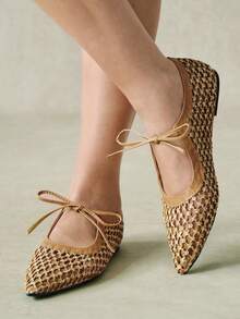 Styleloop Ladies, Willow Nails, Buckles, Flat Shoes. - Brown - View 2