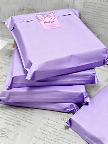 Nice Plain Solid Color Packaging Bags Durable Reusable Versatile For School Office Back To School Shipping Men Birthday Valentine Christmas Gift Bulk - Mauve Purple - View 4