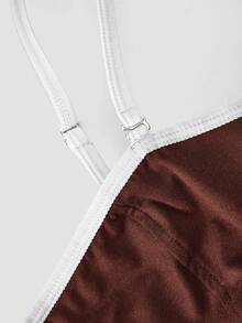 Chillnights Women's Minimalist Colorblock Lingerie Set - Brown - View 4