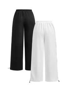 SHEIN Velisys 2PCS Women Sports Pants - Multicolor - View 2
