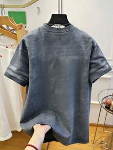 Manfinity Dauomo 街頭風上衣 男款 T-shirt 熱門時尚上衣 休閒極簡風上衣 - 彩色 - 查看 2
