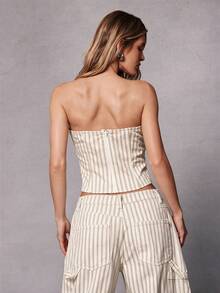 Hauture Women's Striped Sexy Fashion Tube Top - Multicolor - View 6