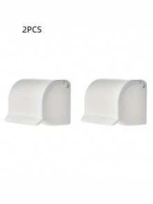 2 PCS No Drill Waterproof Dustproof Quick Drying Drainage Holes Wall Mount Adhesive Space Saving Rustproof Durable Shaver Holder Rack Storage Box Bathroom Organizer For Men Gift Fathers Day Birthday Christmas - View 7
