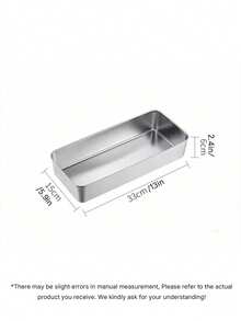 Stainless Steel Baking Tray Oven Bakeware, Cake Mold, Tiramisu Pan With Lid, Steamed Cake Baking & Serving Tray, Stackable Snack Container, Stainless Steel Bento Box, Stackable Food Storage Box, For Nuts, Fruits, Picnic, Camping, Kitchen & Party - Multicolor - View 11
