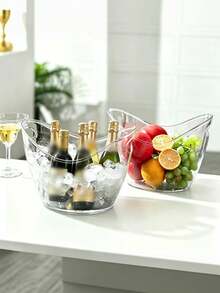 Acrylic Beverage Storage Ice Bucket And Ice Scoop Set, Ideal For Drinks, Kitchen Use, Dinners And Parties - View 5