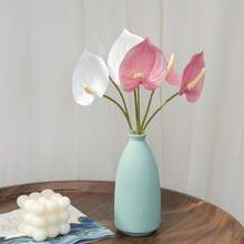 8 pièces Fleur d'oiseau de paradis artificielle blanche, Oiseau de paradis en plastique factice, Plante artificielle à tige longue, Convient pour la décoration de vase de fête à la maison, l'arrangement de table de mariage, la décoration intérieure, le bouquet DIY, le cadeau pour les femmes - Blanc - Voir 6