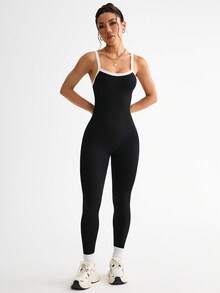 SHEIN Velisys 4PCS Women Sports Jumpsuits - Multicolor - View 8