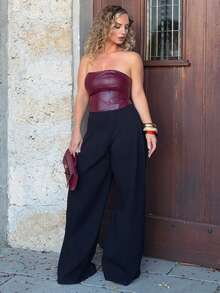 Jeta Ari Atasan Wanita - Burgundy - View 3
