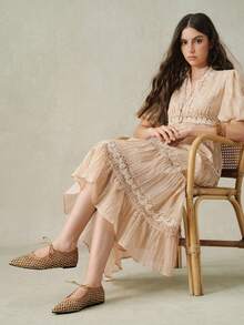 Styleloop Ladies, Willow Nails, Buckles, Flat Shoes. - Brown - View 8