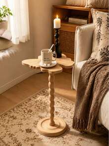 1pc Wooden Butterfly Design Side Table, Luxury Desk, Modern Retro Style Coffee Table, Balcony Small Table, Entryway Table - A High-End Gift Suitable For Housewarming - Multicolor - View 16