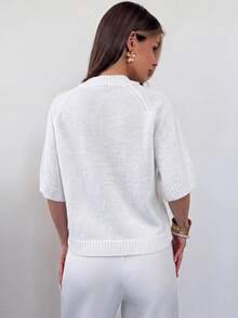 Firerie Women's Autumn Casual Versatile Solid Color Cardigan - White - View 2