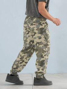 FORM&CHAOS Men's Drawstring Waist Camouflage Casual Daily Travel Long Pants - Multicolor - View 2