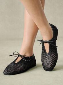 Styleloop Señoras, Uñas de Sauce, Hebillas, Zapatos Planos. - Marrón Chocolate - Ver 4