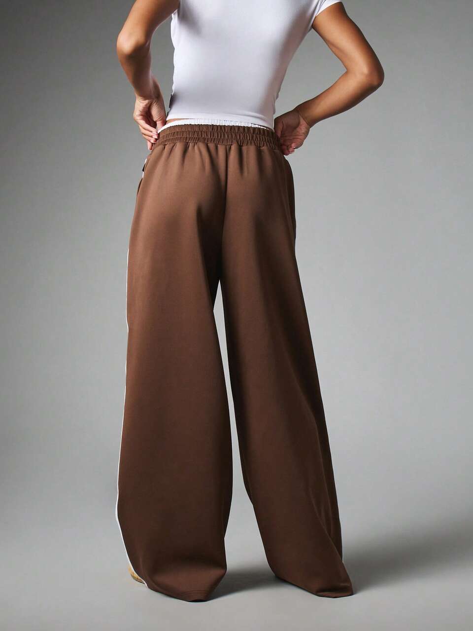 Missguided x Playboy Wide Leg Track Pants With Side Stripe
