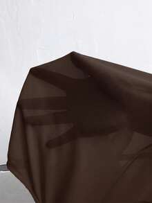 SHEIN LUNE Chaqueta corta de unicolor para mujer en otoño/invierno - Café integral - Ver 6