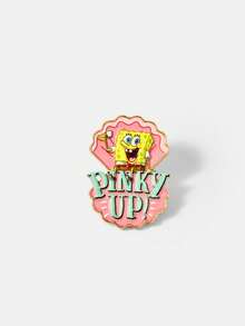 SpongeBob SquarePants | SHEIN New Creative Cartoon Animal Pattern Printing Brooch, IP Joint Design, Cute Personalized, Simple And Generous, Can Also Be Used As Accessories - Multicolor - View 6