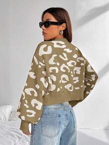 SHEIN Unity 女款全印花休閒百搭日常穿著開襟衫 - 彩色 - 查看 2